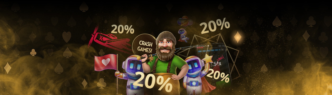 Haftalık Bonus Crash Oyunlarında 20% bass